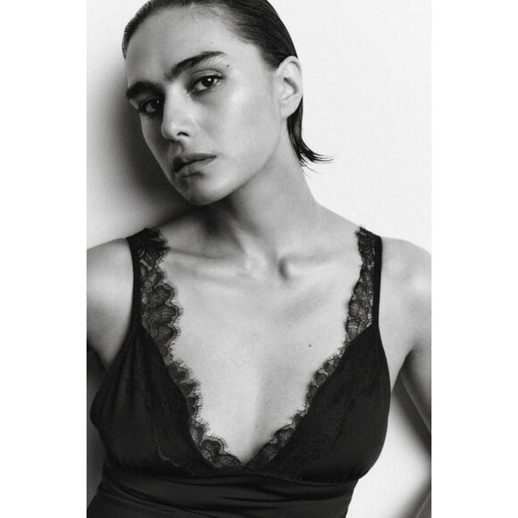 ZARA DRESS WITH MATCHING LACE - Picture 6 of 8